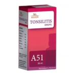 Allen A51 Tonsilitis Drops (30ml) For Painful Inflammation, Redness, Sore Throat