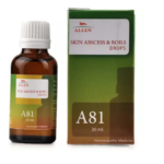 Allen A81 Skin Abscess And Boils Drops (30ml) For Boils, Acne, Redness Of Skin
