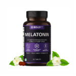 Boldfit Melatonin 5mg Sleeping Pills for Deep Sleep with Tagara 125mg for UNISEX Sleeping Aid Pills - Melatonin Tablets for Men & Women For Sleep, Immunity & Antioxidant Support (60 Veg Tablets)