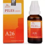 Allen A26 Piles Drops (30ml) For Painful, Bleeding, Burning Piles