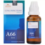 Allen A66 Lung Infection Drops (30ml) For Lung Inflammation, Chest Pains, Dry Cough
