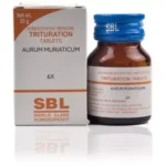SBL Homeopathic Trituration Aurum Muriaticum 6X Tablet 25gm For Warts, Albuminuria, Piles