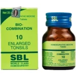 SBL Homeopathic Bio Combination 10 Tablet For Enlarged Tonsils, Bad Breath