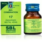 SBL Homeopathic Bio Combination 17 Tablet For Fissures, Internal piles with pain