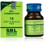 SBL Homeopathic Bio Combination 19 Tablet For Joint, Stiff Neck & Shoulder