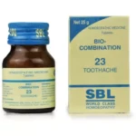 SBL Homeopathic Bio Combination 23 Tablet For Toothache, Strengthens teeth