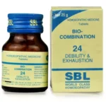SBL Homeopathic Bio Combination 24 Tablet For Debility &Exhaustion, Tonic for Anemia