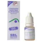 SBL Homeopathic Cineraria Maritima Euphrasia Eye Drops (10ml) For Relief from Dry Eyes, Irritation, Burning