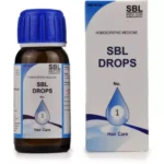 SBL Homeopathic Drops No 1 Hair Care (30ml) For Reduces Hair Fall, Itching & Irritation of Scalp
