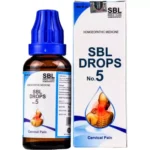 SBL Homeopathic Drops No 5 Cervical Pain (30ml) For Relieves Pain, Stiff Neck, Shoulders