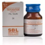 SBL Homeopathic Trituration Fel Tauri Tablet For Indigestion, Jaundice, High Cholesterol