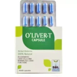 SBL Homeopathic O Liv T Capsules (1Box) (100caps) For Enlarged & Fatty Liver, Jaundice, Hepatitis