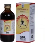 SBL Homeopathic Orthomuv Syrup (180ml) For Muscles, Joint Pain, Cramps, Back, knee pain