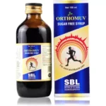 SBL Homeopathic Orthomuv Syrup (Sugar Free) (180ml) For Joint & Muscular Pain, Stiffness