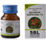 SBL Homeopathic Rauwolfia Serpentina 1X Tablet 25gm For Regulates Blood Pressure