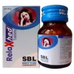 SBL Homeopathic Relaxhed Tablet 25gm For Relieves Headache due to Sun, Migraine