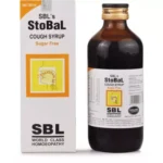 SBL Homeopathic Stobal Cough Syrup (Sugar Free) (180ml) For dry cough, pain in chest, congestion
