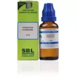 SBL Homeopathic Strontium Hydroxide Dilution (30ml) For Bone Weakness, Stopping Posture, Fractures