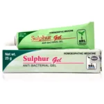 SBL Homeopathic Sulphur Gel (25g) For Dry skin, itching, pimples, pustules