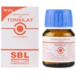 SBL Homeopathic Tonsilat Tablet For Relieves Sore Throat, Redness
