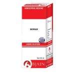 BJain Borax Liquid Dilution (30ML) For Mouth Ulcers, Albuminuria, Blood in Urine, Menstrual Complaints