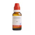 BJain Kalium Bichromicum Liquid Dilution (30ML) For Vertigo, Sun Headache, Swollen Cervical Glands, Ulcers, Stopped Nose