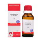 BJain Lycopodium Clavatum Liquid Dilution (30ML) For Bloating, Liver Complaints, Backache, Joint Pains, Digestive Troubles