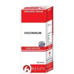 BJain Vaccininum Myrtillus Liquid Dilution (30ML) For Loose Motions, Itchy Eyes, High Cholesterol, Palpitations