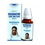 German Homeo Care & Cure Headache Drops (30ml) For Migraine, Tension Headaches, Headache Due to Worry, Study