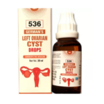 German Homeo Care & Cure Left O Drops 536 (30ml) For Left Side Pain in Abdomen, Left Side Ovary, Kidney