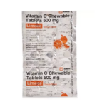 Limcee Chewable Tablet Orange (15tab) For Vitamin C, Improving Immunity, Skin