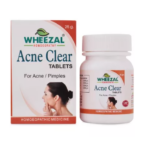 Wheezal Acne Clear Tablets (25gm) For Painful Acne & Pimples, Pustules, Freckles & Sunburn Marks