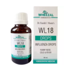 Wheezal WL-18 Influenza Drops (30ml) For Lowers Mild to High Temperature, Headache, Restlessness, Cough & Sneezing