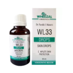 Wheezal WL-33 Skin Drops (30ml) For Acute, Chronic Eczema, Pimples, Herpes, Rashes & Psoriasis