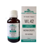 Wheezal WL-42 Worms Drops (30ml) For All Type of Worms, Hook Worm, Tape Worm, Pin Worm, Itching at Anus