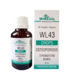 Wheezal WL-43 Osteoporosis Drops (30ml) For Strengthens Bones,Lowers Risk of Fracture, Improves Bone Density
