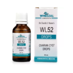 Wheezal WL-52 Ovarian Cyst Drops (30ml) For Ovary Related Symptoms, Pain in Lower Abdomen, Scanty Menses
