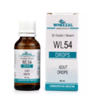 Wheezal WL-54 Gout Drops (30ml) For Swelling, Pain due to Uric Acid, Joint Pains, Heel Pain