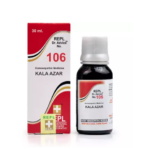 REPL Dr. Advice No 106 (Kala Azar) (30ml) For Lowers Mild to High Temperature with Body ache, Weak Liver, Excessive Thirst & Chillness