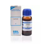 SBL Sulphur 1X (Q) For Burning, Cramps, Injuries, Varicose Veins, Enlarged Glands