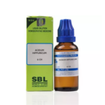 SBL Acidum Hippuricum Dilution (30ml) For Muscular Pains, Joint Pains, Sneezing, Itching, Stomach Pain