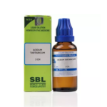 SBL Acidum Tartaricum Dilution (30ml) For Gastritis, Heels Pain, Weakness, Laziness, Vomiting, Throat Pain