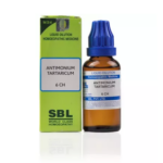 SBL Antimonium Tartaricum Dilution (30ml) For Alcoholism, Aphthae, Cough, Lungs Affections, Psoriasis, Ringworm