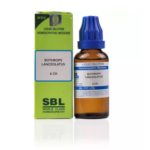 SBL Bothrops Lanceolatus Dilution (30ml) For Blindness, Numbness, Day-Blindness, Haemorrhages, Lungs Congestion, Gangrene