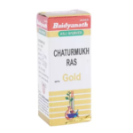 Baidyanath Chaturmukh Ras (Swarna Yukta) (10 Tablets) For Nervous Debility, Lack of Concentration, Sluggish Memory, Forgetfullnesss