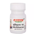 Baidyanath Krimimudgar Ras (40 Tablets) For Improves Digestive Power, Worms, Flatulence, Gas Bloating