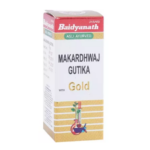 Baidyanath Makardhwaj Gutika (Swarna Kesar Yukta) (1gm) For Anti-Ageing, Heart Strength & Boost Immunity