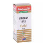 Baidyanath Mrigank Ras (Swarna Moti Yukta) (1gm) For Pulmonary Diseases, Cough, Congestion, Asthma, Bronchitis, Emaciation