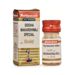 Baidyanath Siddha Makardhwaj (Swarna Moti Amber Yukta) For Low Energy, Vitality, Physical Strength, Stamina in Men