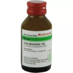 Baidyanath Tuvarak Tail (Chalmogra Oil) (50ml) For Skin, Vitiligo, Rashes & Skin Diseases.